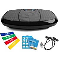 Bluefin Fitness Plataforma Vibratoria 3D con Doble Motor Gran Superficie Anti-Deslizante | Altavoces Bluetooth | Ideal…